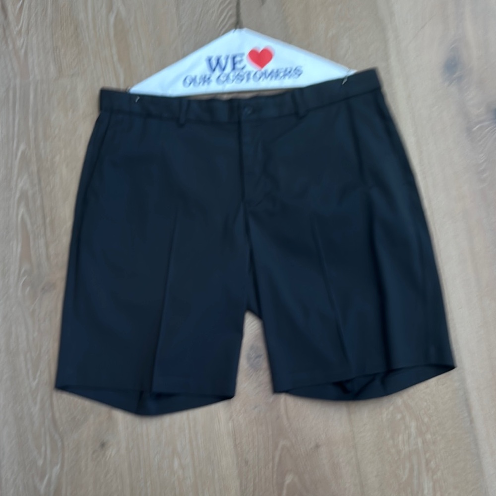 Nike Black Flat Front Shorts Tailored Design